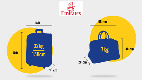 Hành lý mang theo khi đi máy bay Emirates